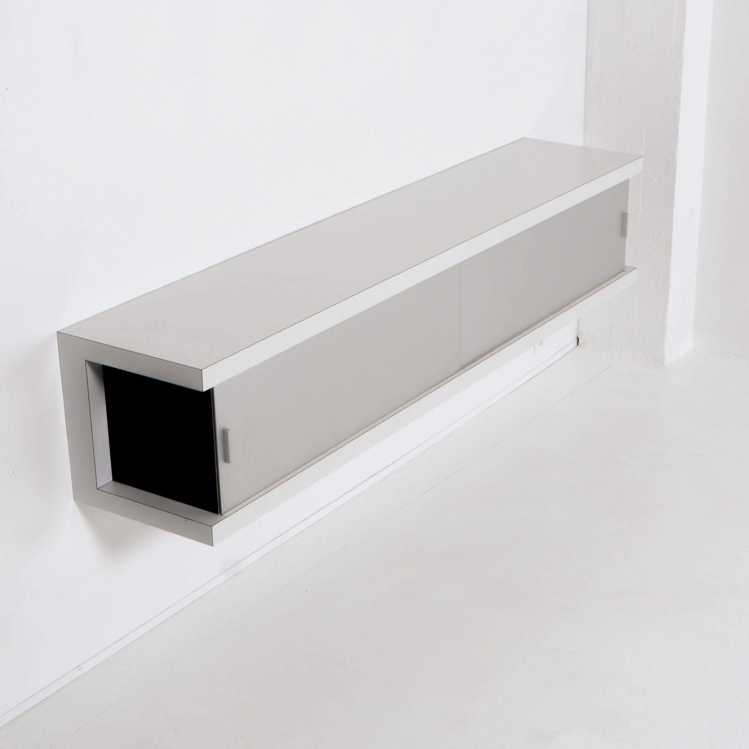 Aluminium Enfilade flottant de Wim Wilson pour Castelijn, 1967 en vente