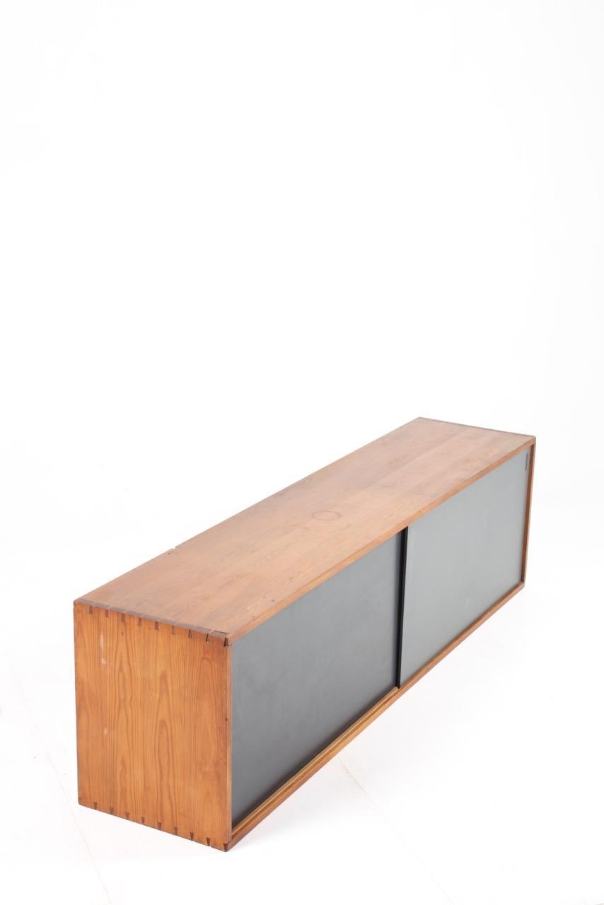 Floating Sideboard in Pine with Colored Panels 1