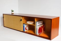 Floating Sideboard Model: 123 by Florence Knoll for Knoll 1960 Seagrass Teak