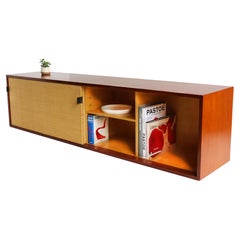 Floating Sideboard Model: 123 by Florence Knoll for Knoll 1960 Seagrass Teak