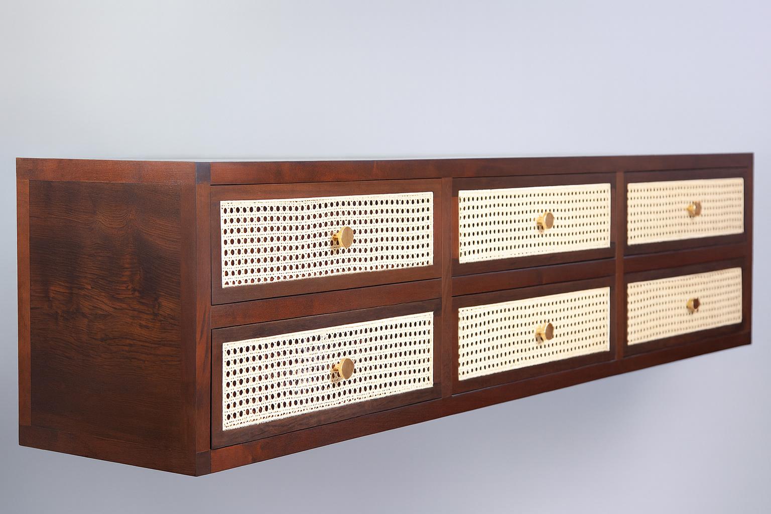 Moderne Commode carrée flottante en vente