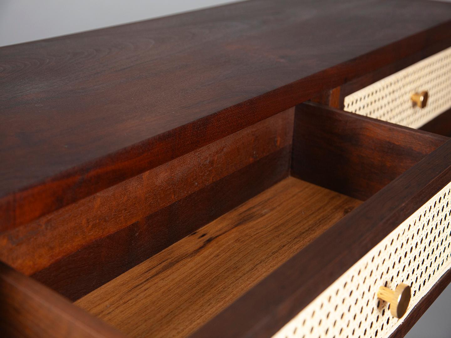 Laiton Commode carrée flottante en vente