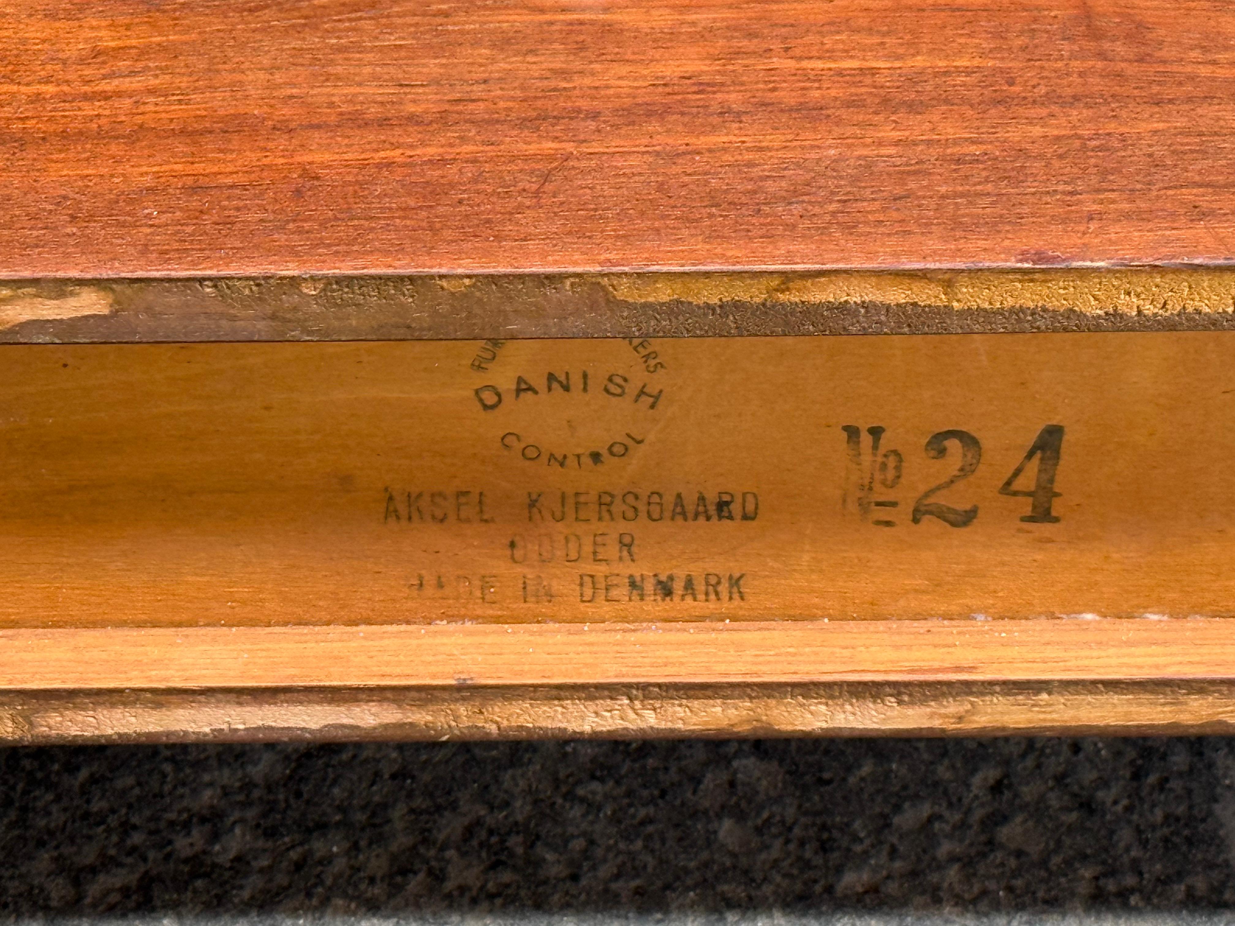 Schwimmende Nachttische aus Teakholz von Aksel Kjærsgaard, 1960er Jahre im Angebot 11