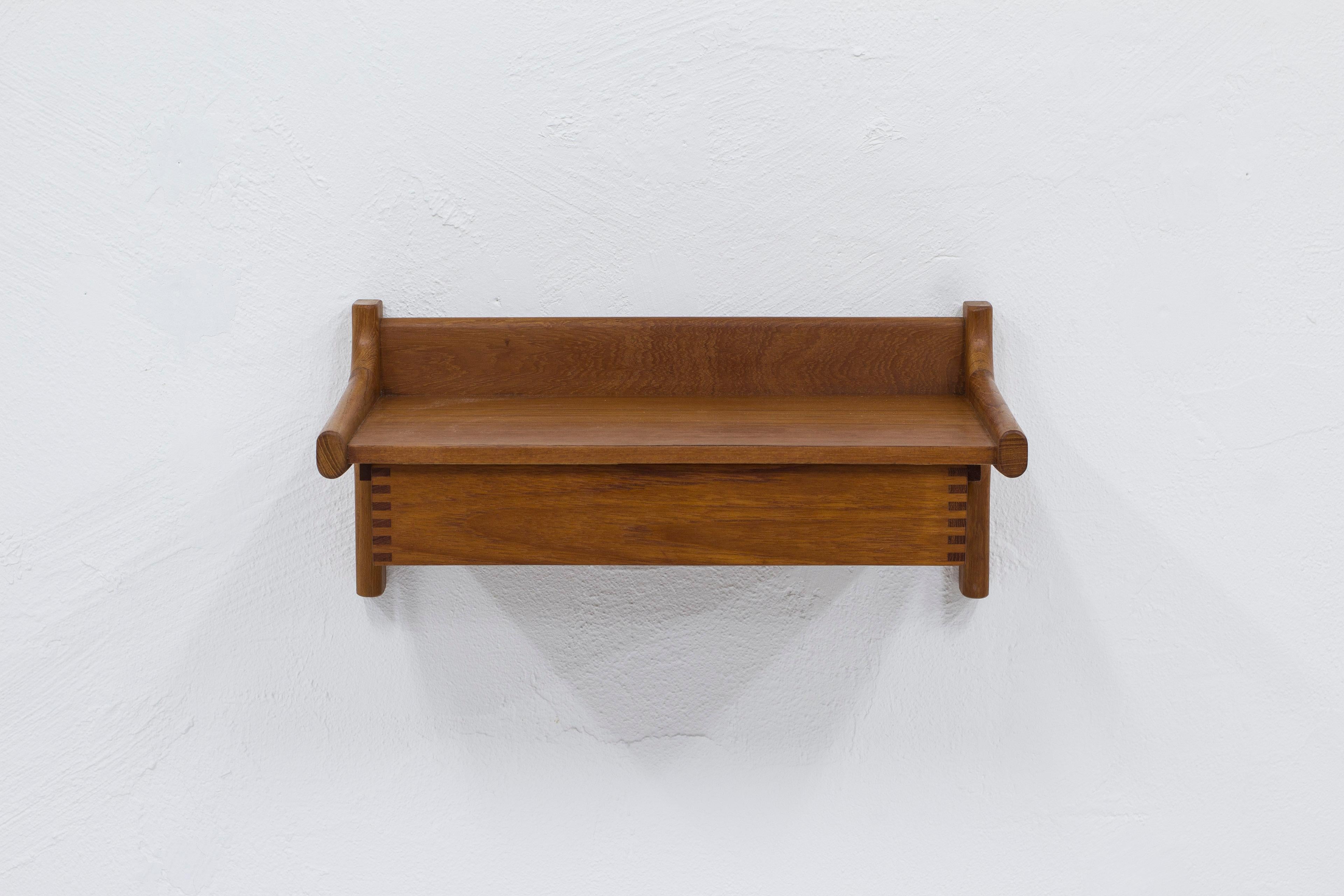 Floating teak nightstands by Kai Kristiansen, Denmark, 1960s 3
