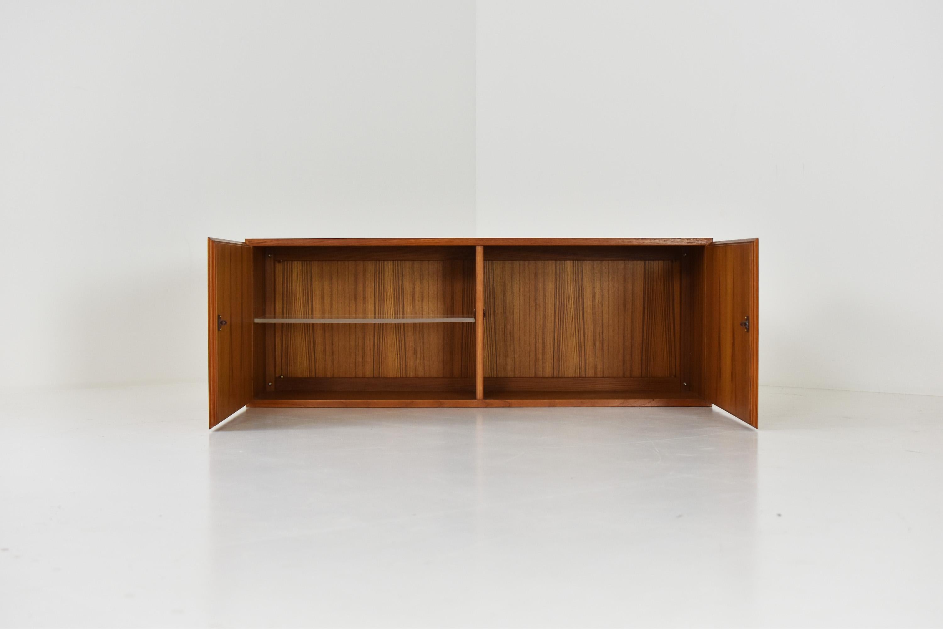 Scandinavian Modern Floating Wall Cabinet in Teak from Denmark, 1950’s