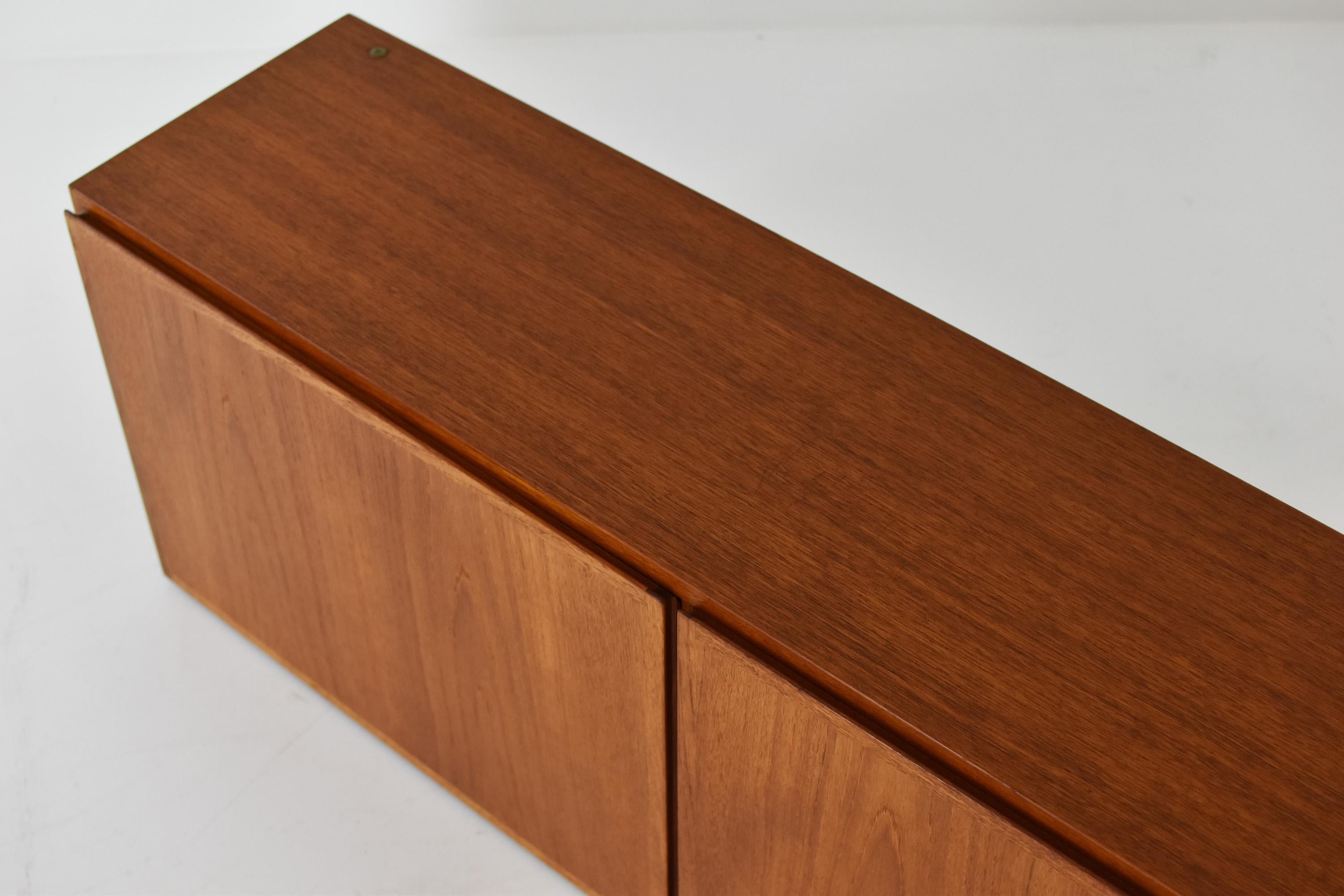 Mid-20th Century Floating Wall Cabinet in Teak from Denmark, 1950’s