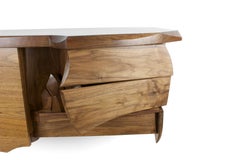 Floating Wall Hung Console with Storage by Nico Yektai