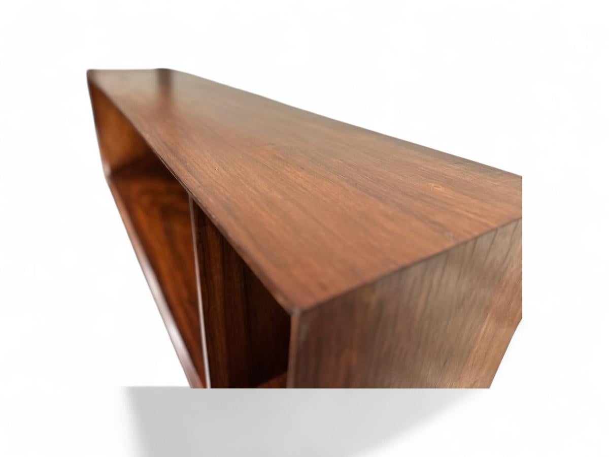 Floating Wall Sideboard in Hardwood by Carlo Hauner for Forma, c. 1950 Brazil In Good Condition In New York, NY