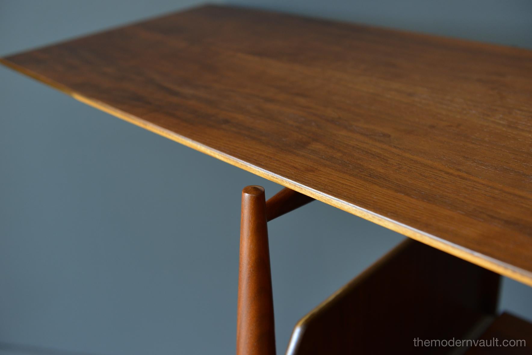 Floating Walnut Bookcase or Media Cabinet, circa 1965 7