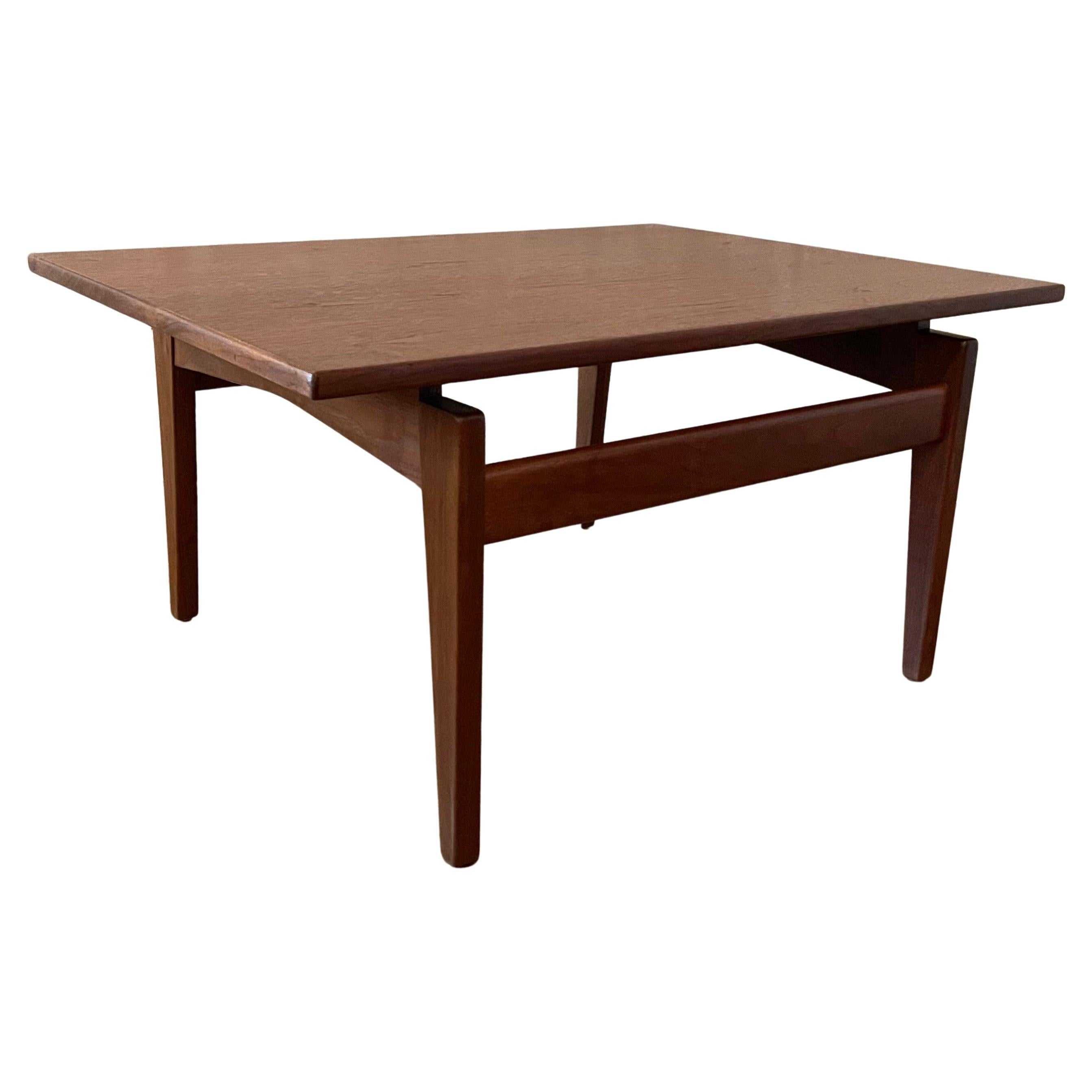 Floating Walnut Coffee Table by Jens Risom For Sale