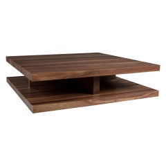 Modern Floating Walnut Rectangular/Square Coffee Table