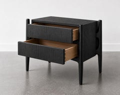 Floatline Nightstand in Blackout Oak by Stamford Modern