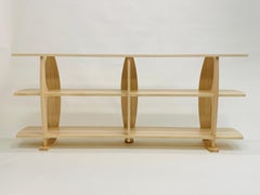 Libreria Floe di ispirazione Mid-Century in acero