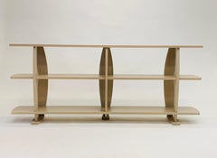 Libreria Floe, ispirata al Mid-Century, in Oak Oak rosso con mordente bianco