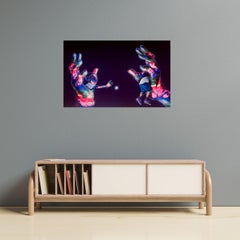 À Portée de Main, Acrylic and Spray Paint on Canvas, Signed, 2025