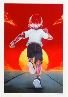 Flog New Horizons (Blood Sky with Gold Leaf Sun)