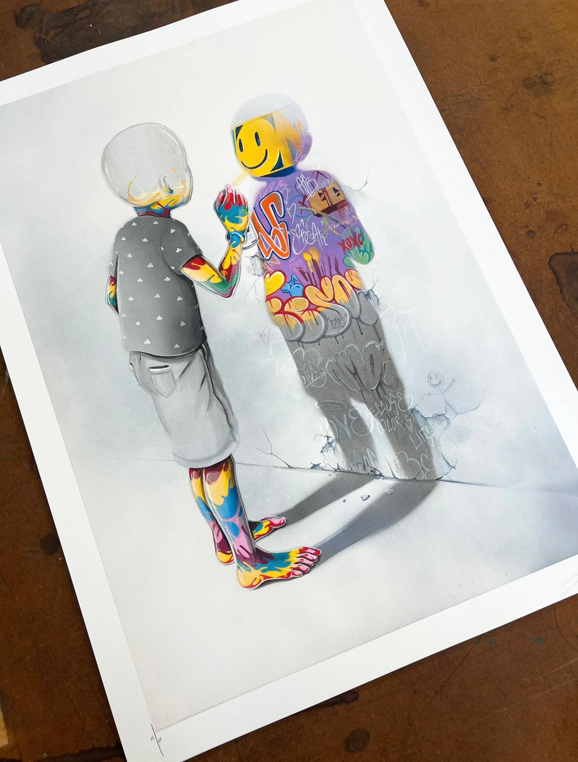 Graffiti-Schatten-Druck von Flog im Angebot 1