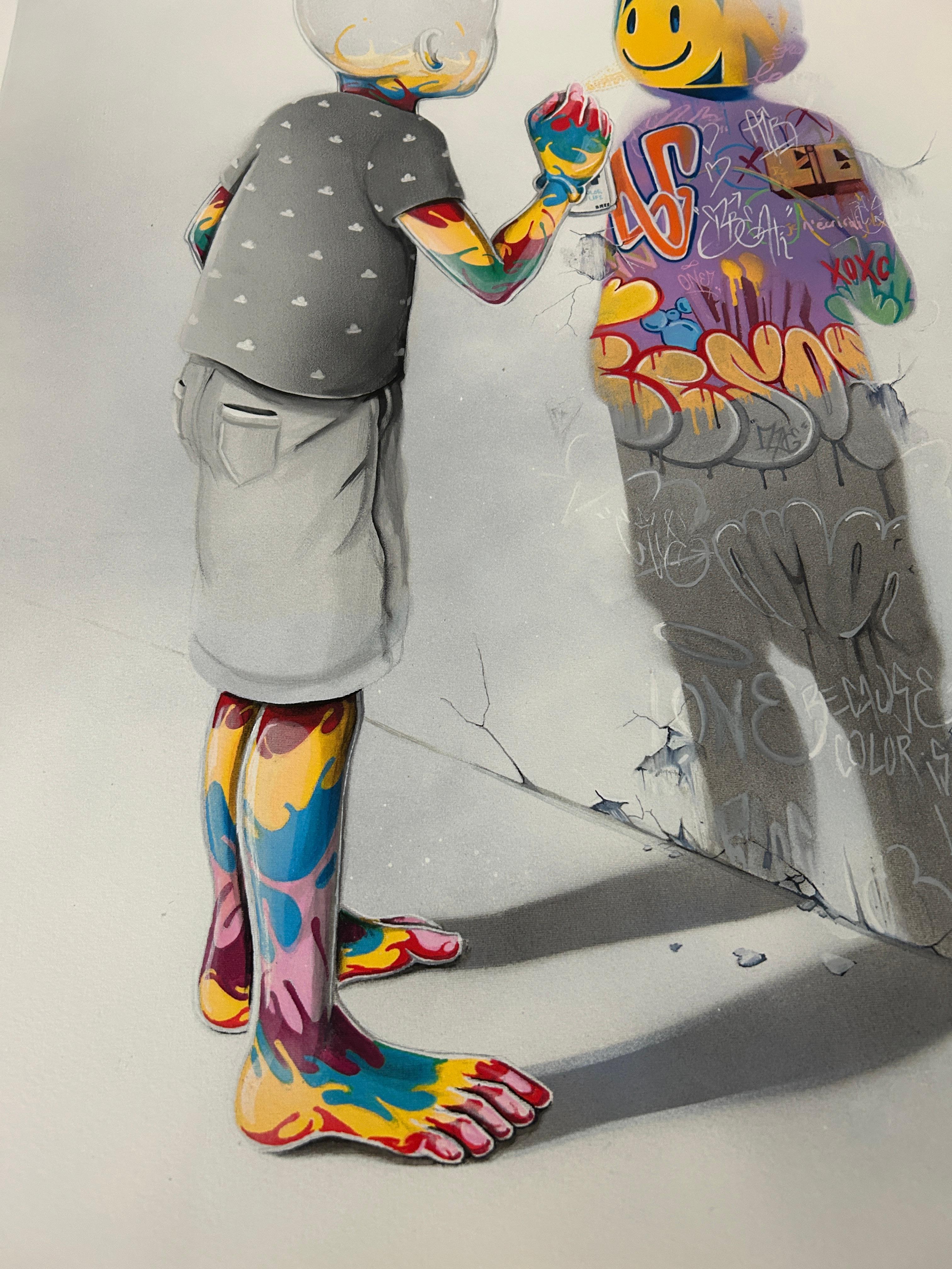 Graffiti-Schatten-Druck von Flog im Angebot 6