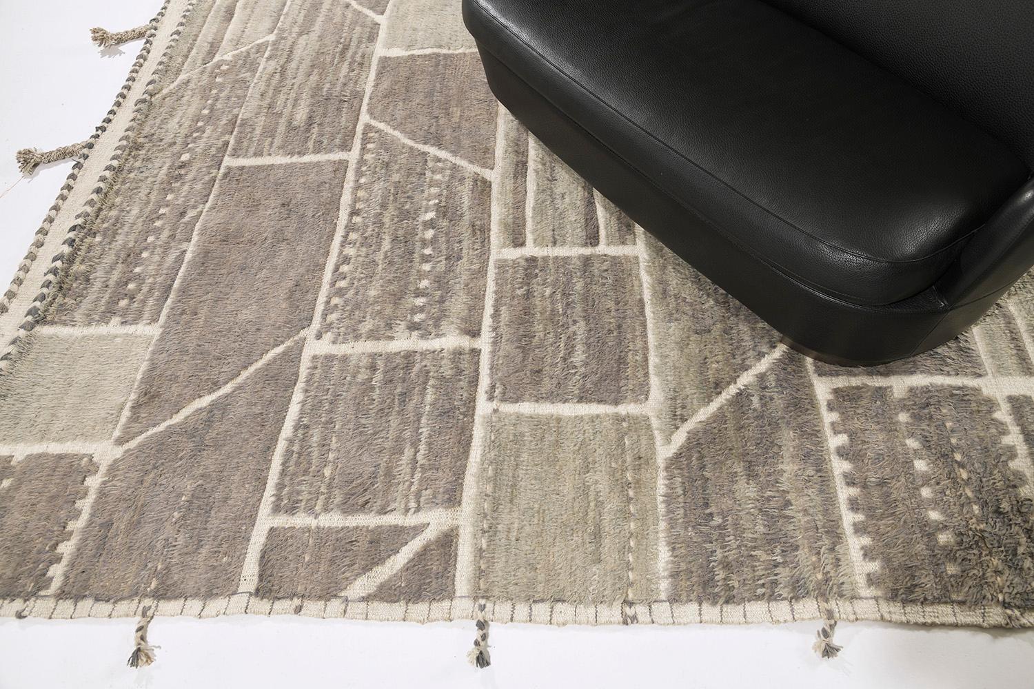 Embossed Flogen, Atlas Collection by Mehraban Rugs For Sale