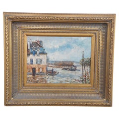 Flood at Port-Marly French Impressionist Oil Painting After Alfred Sisley 26"