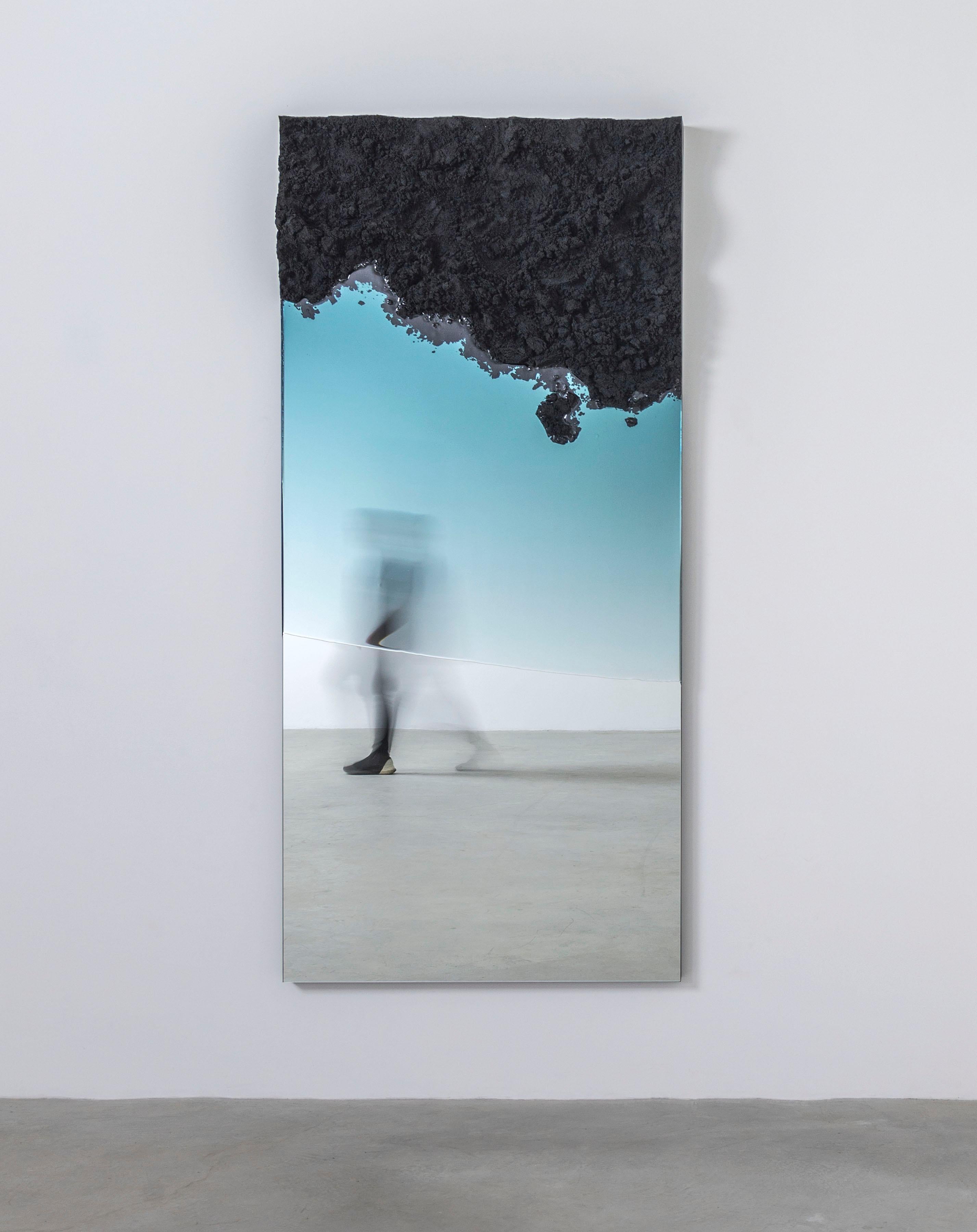 American Flood Mirror, Sand, Resin and Mirror by Fernando Mastrangelo