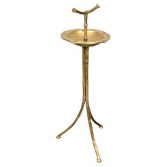 Aschenbecher mit Boden aus Goldbronze und Kunstbambus im Maison Bagues-Stil, Frankreich, 1970er Jahre