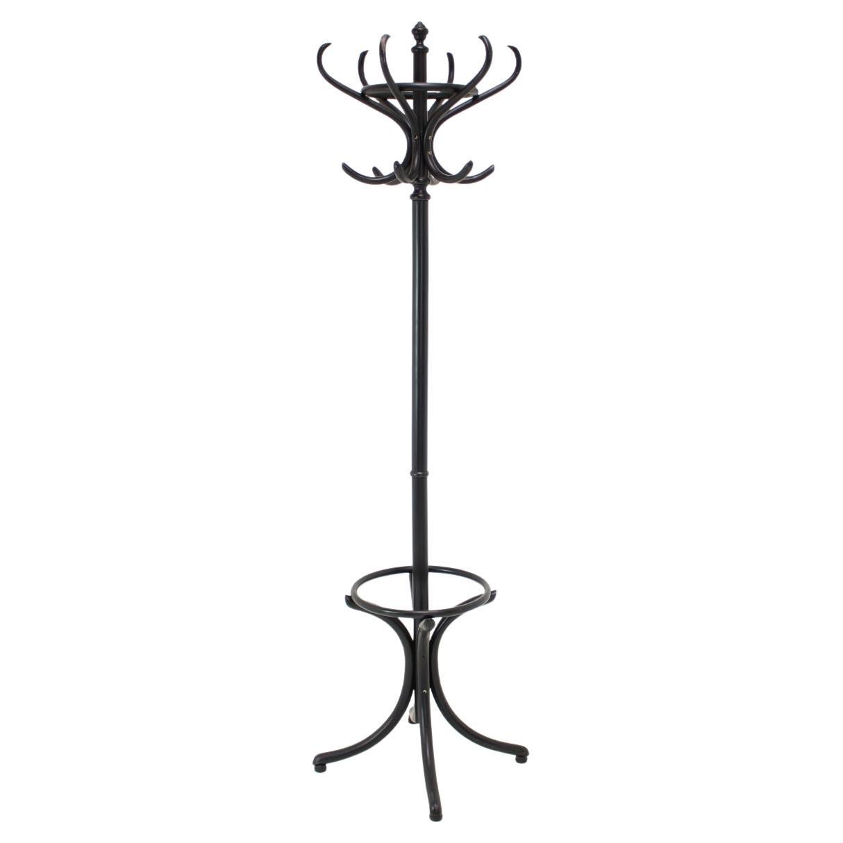 Floor Black Hanger Ton / Thonet 1980s, Czechoslovakia For Sale