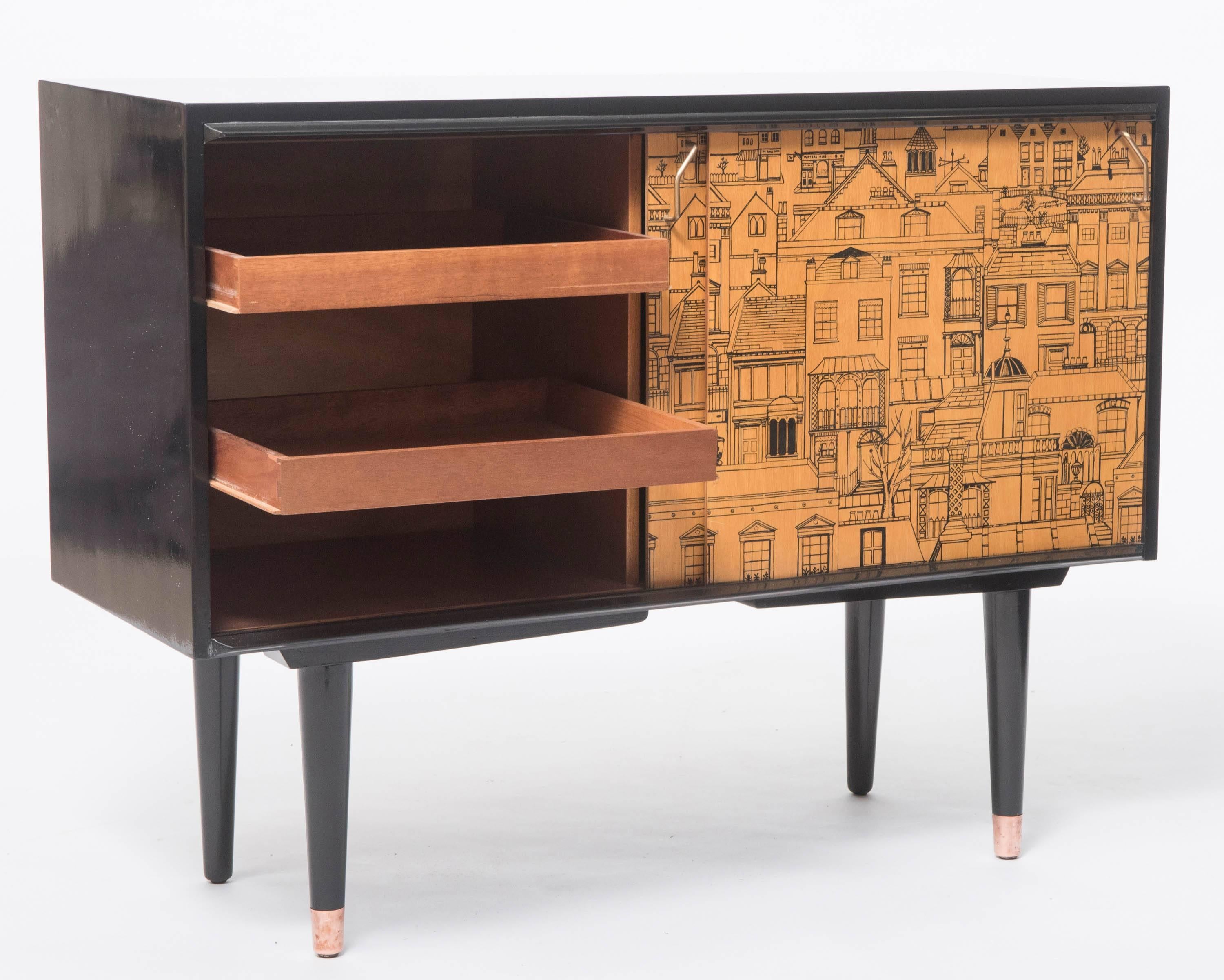 British Floor Cabinet by G.W. Evans and Designed by Robert Heritage, England, circa 1954