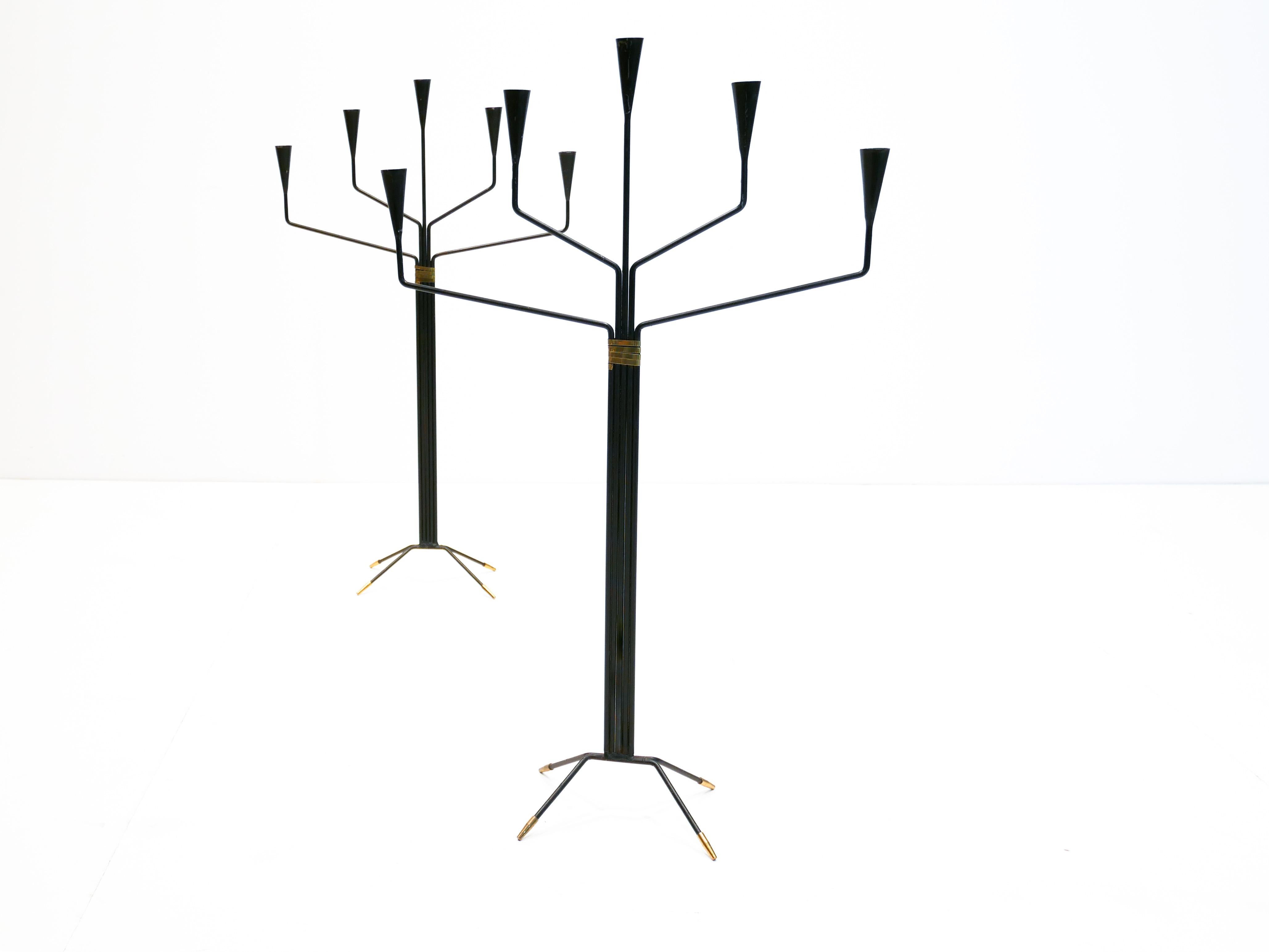 Floor Candelabra Designed by Gunnar Ander for Ystad Metall, 1950s For Sale 1