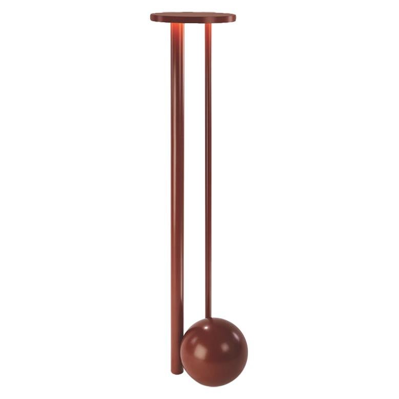 Floor Composition Lamp in Powder-Coated Earthen Red by Michael Anastassiades For Sale