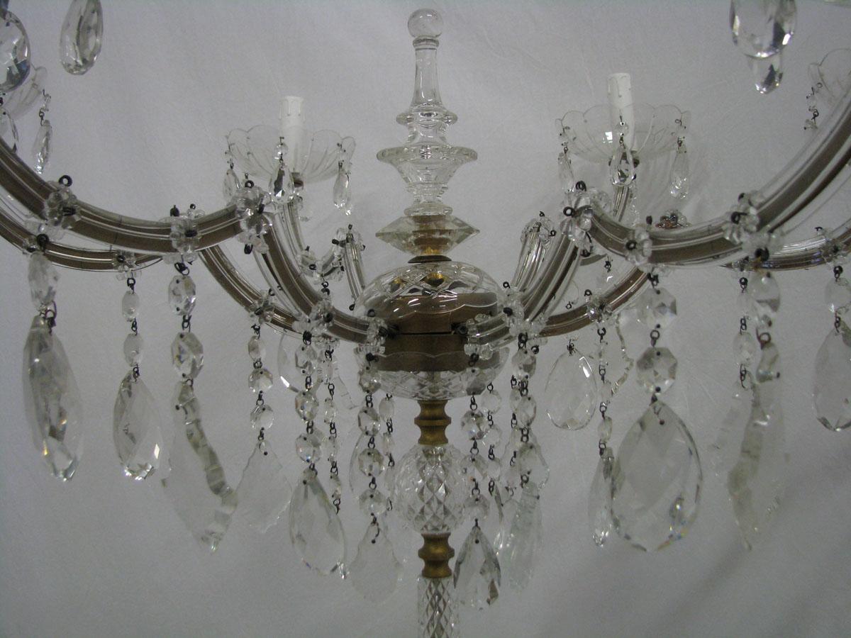Floor Crystal Candelabrum Marie Therese Style For Sale 7