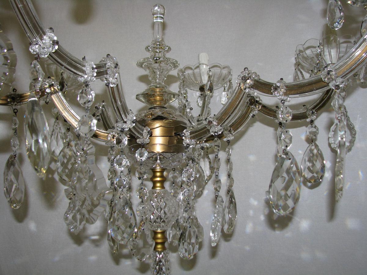 Floor Crystal Candelabrum Marie Therese Style For Sale 8
