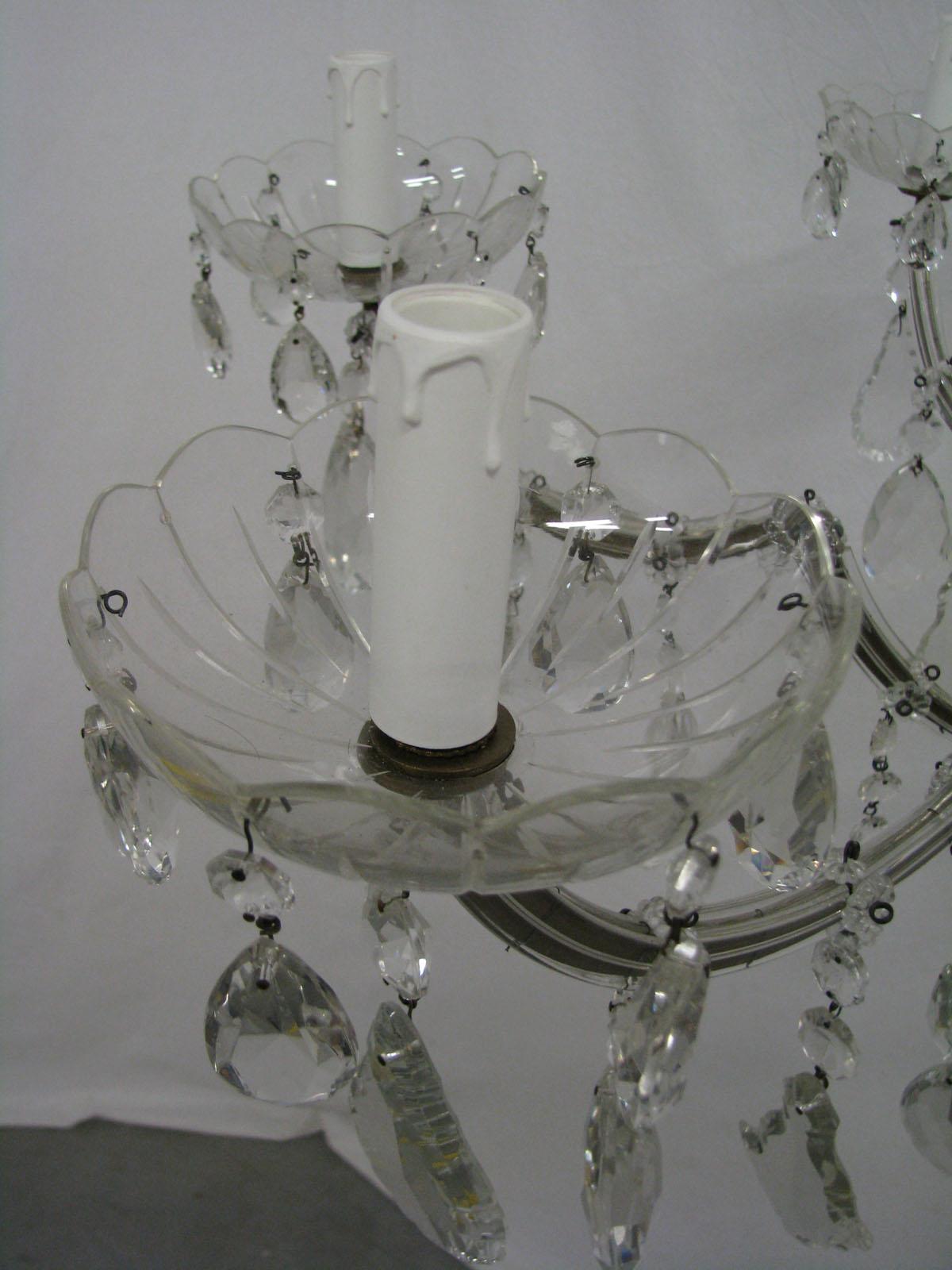 Floor Crystal Candelabrum Marie Therese Style For Sale 9