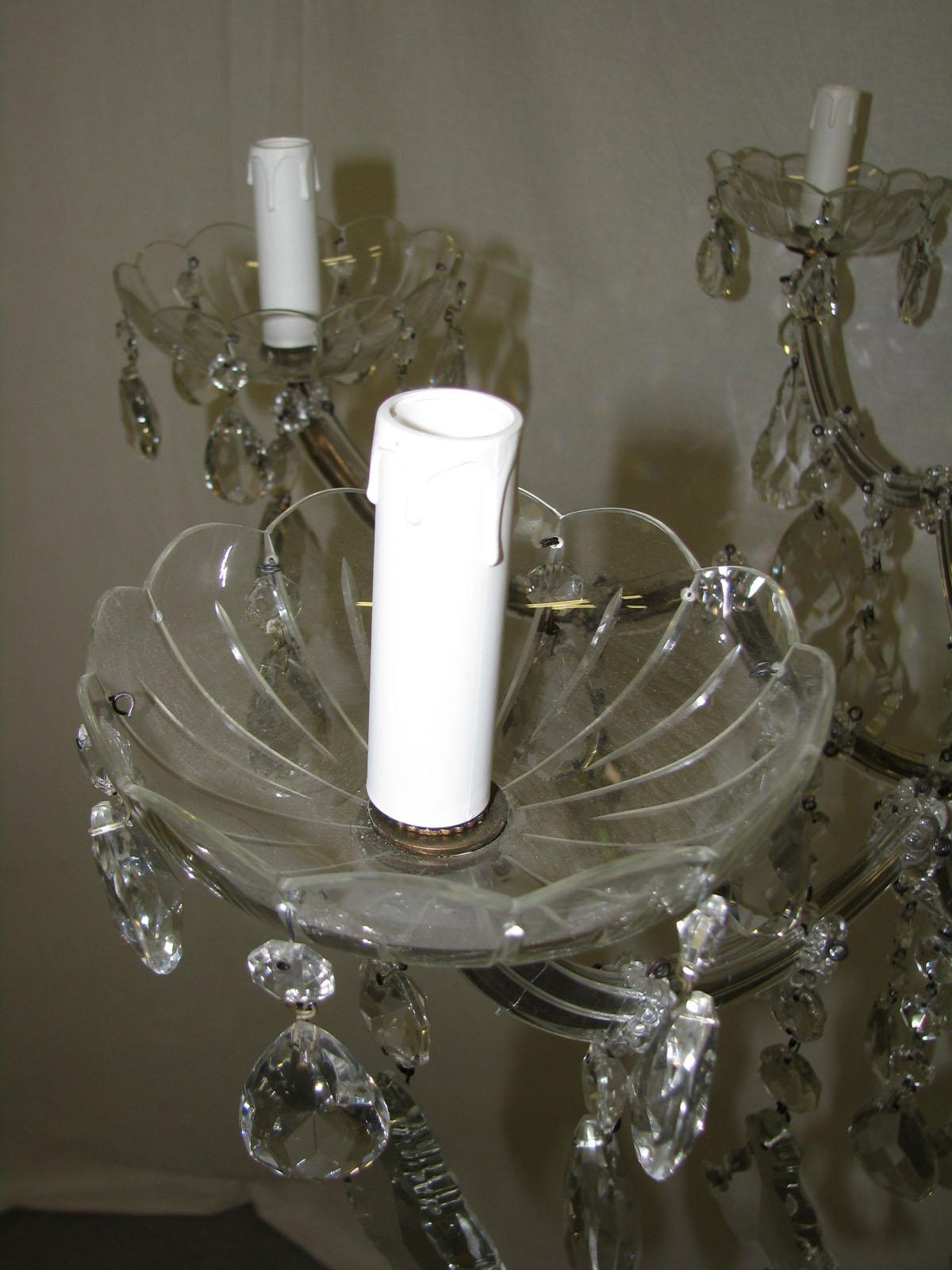 Floor Crystal Candelabrum Marie Therese Style For Sale 10