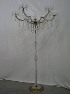 Floor Crystal Candelabrum Marie Therese Style