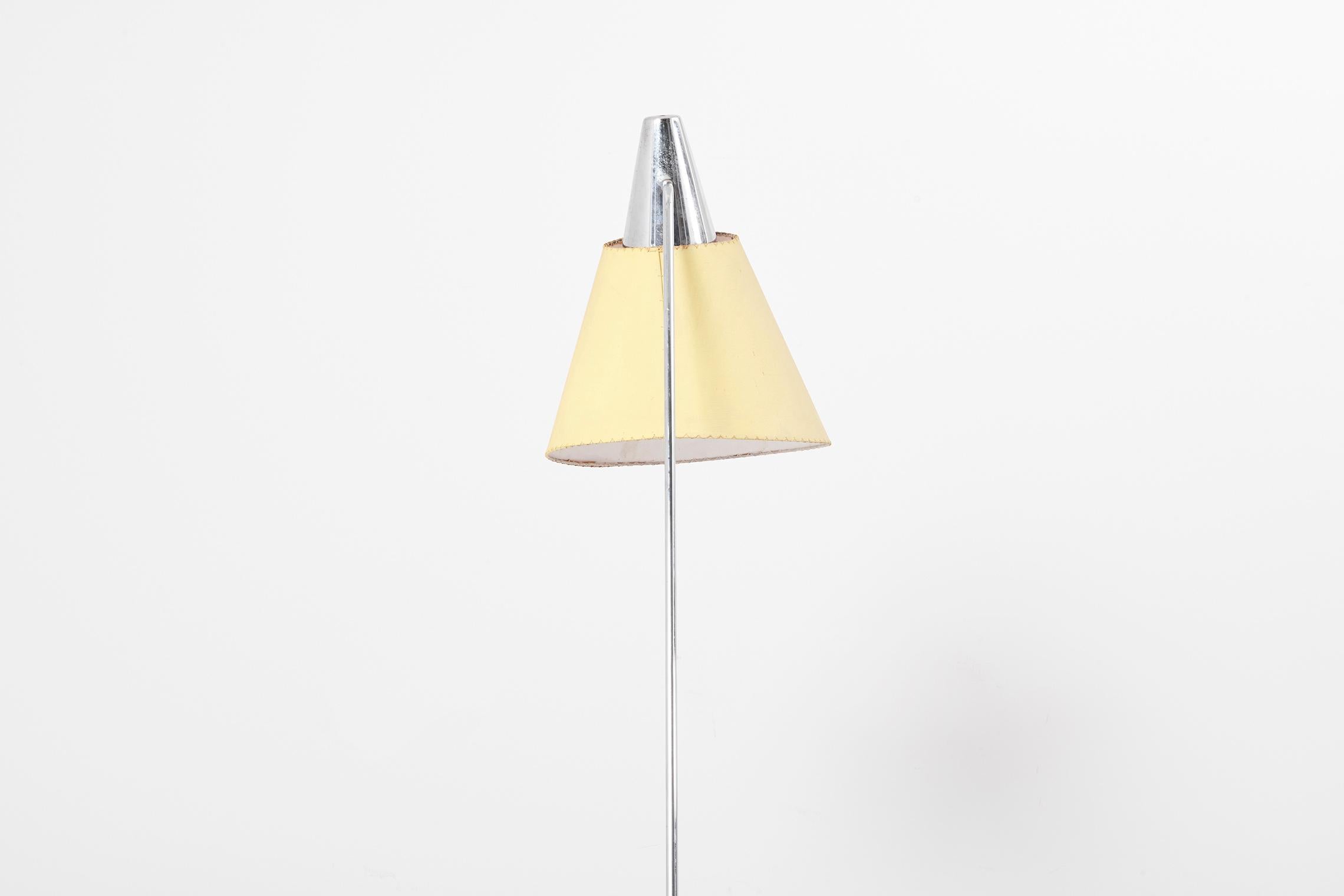 Plated Floor Lamp '1783' in Original Condition by Josef Hurka for Napako, 1950s