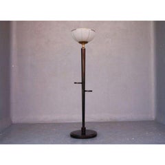 Floor Lamp 1940 Opaline Basin
