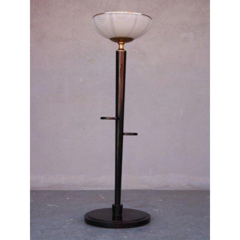 20th Century Floor Lamp 1940 Opaline Basin For Sale
