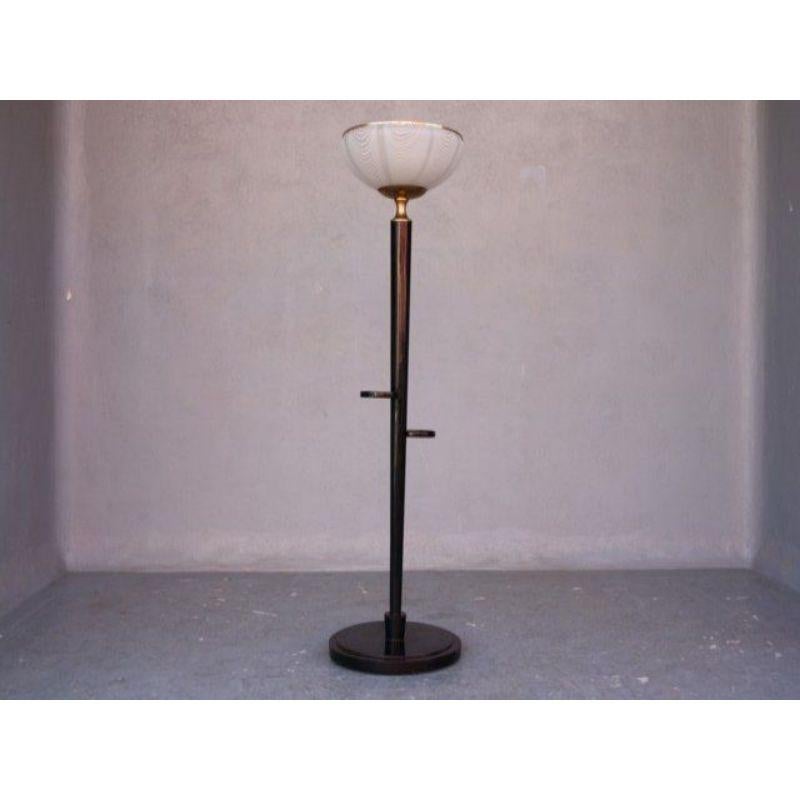 Opaline Glass Floor Lamp 1940 Opaline Basin For Sale