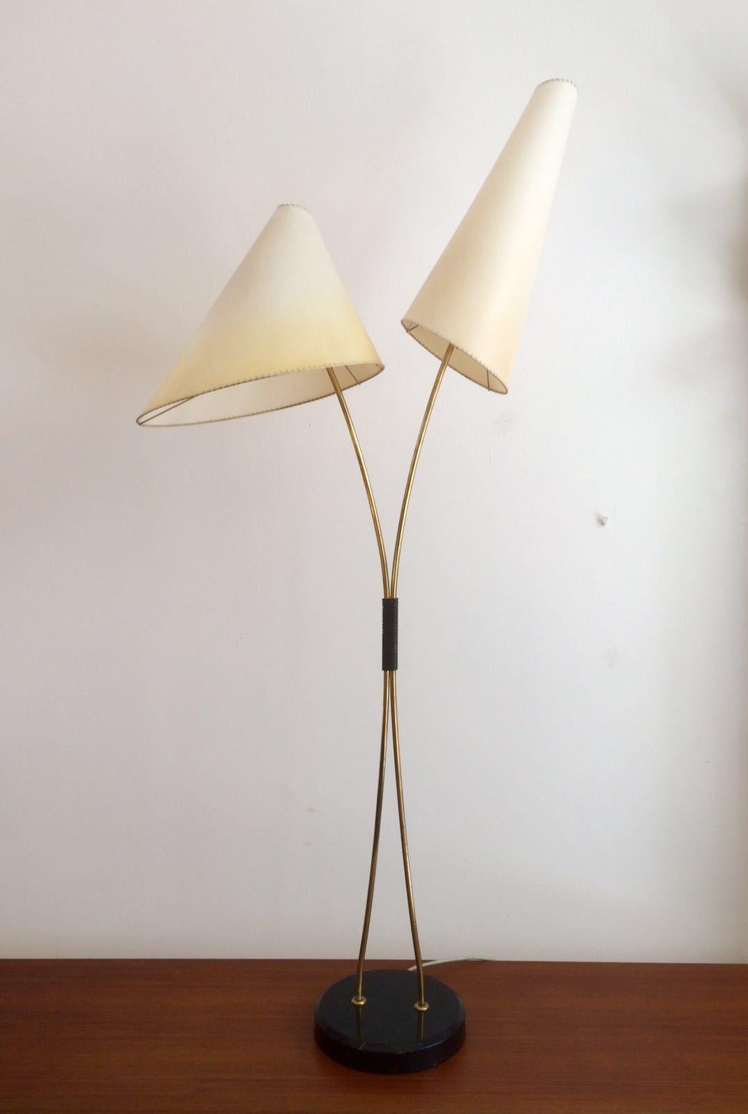 Floor lamp, 1950s. Produced in Germany.