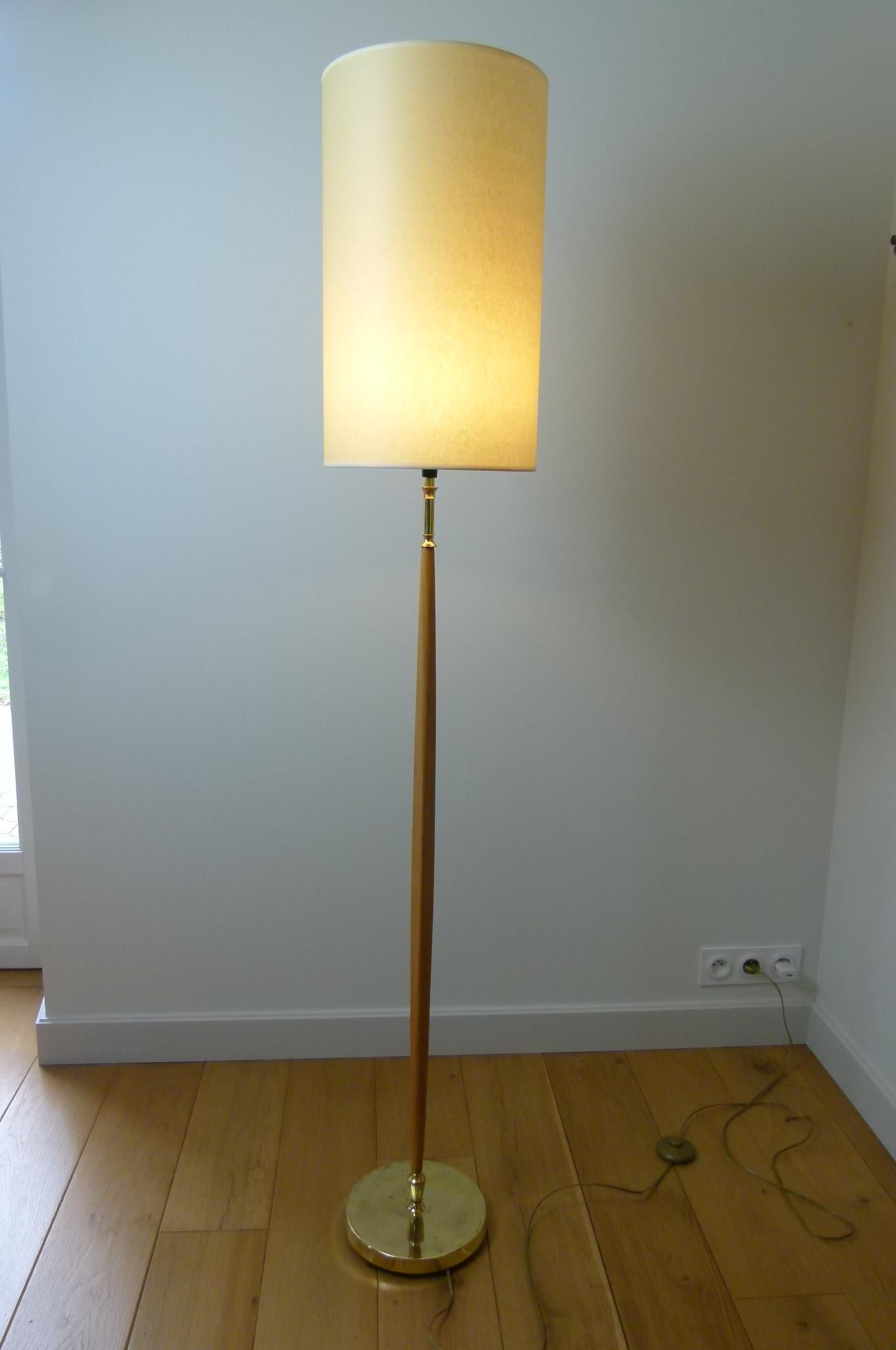 Mid-Century Modern Floor Lamp 1960 French Work For Sale