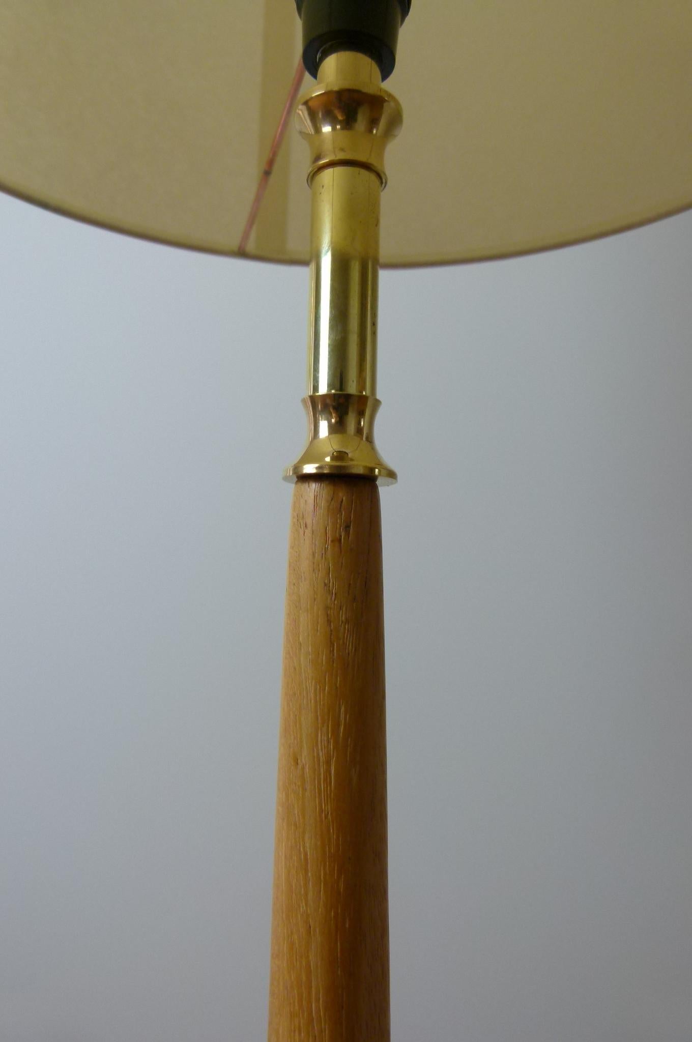 Brass Floor Lamp 1960 French Work For Sale