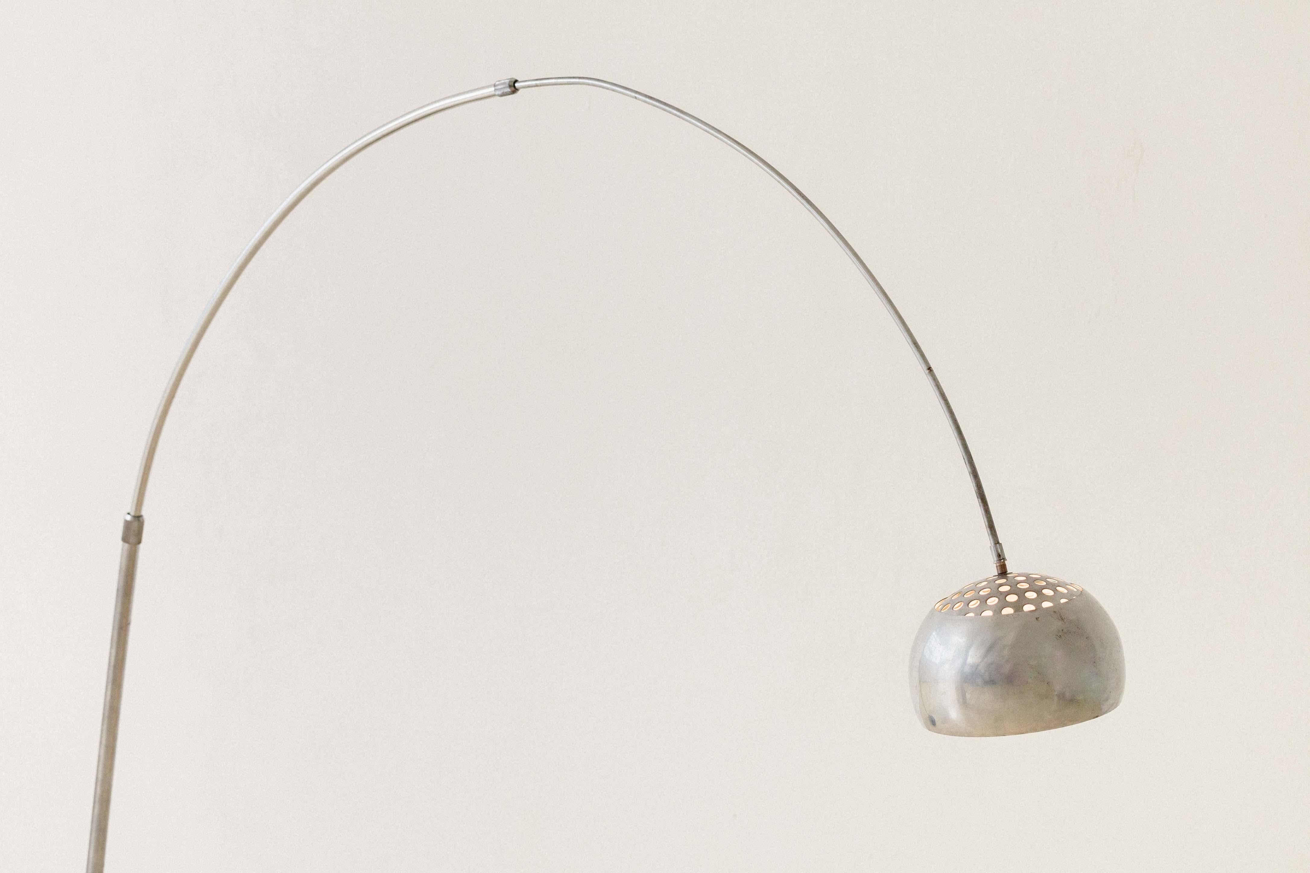 Mid-Century Modern Floor Lamp, 1960s, Inspired by Achille & Pier Giacomo Castiglioni Iconic Arco For Sale