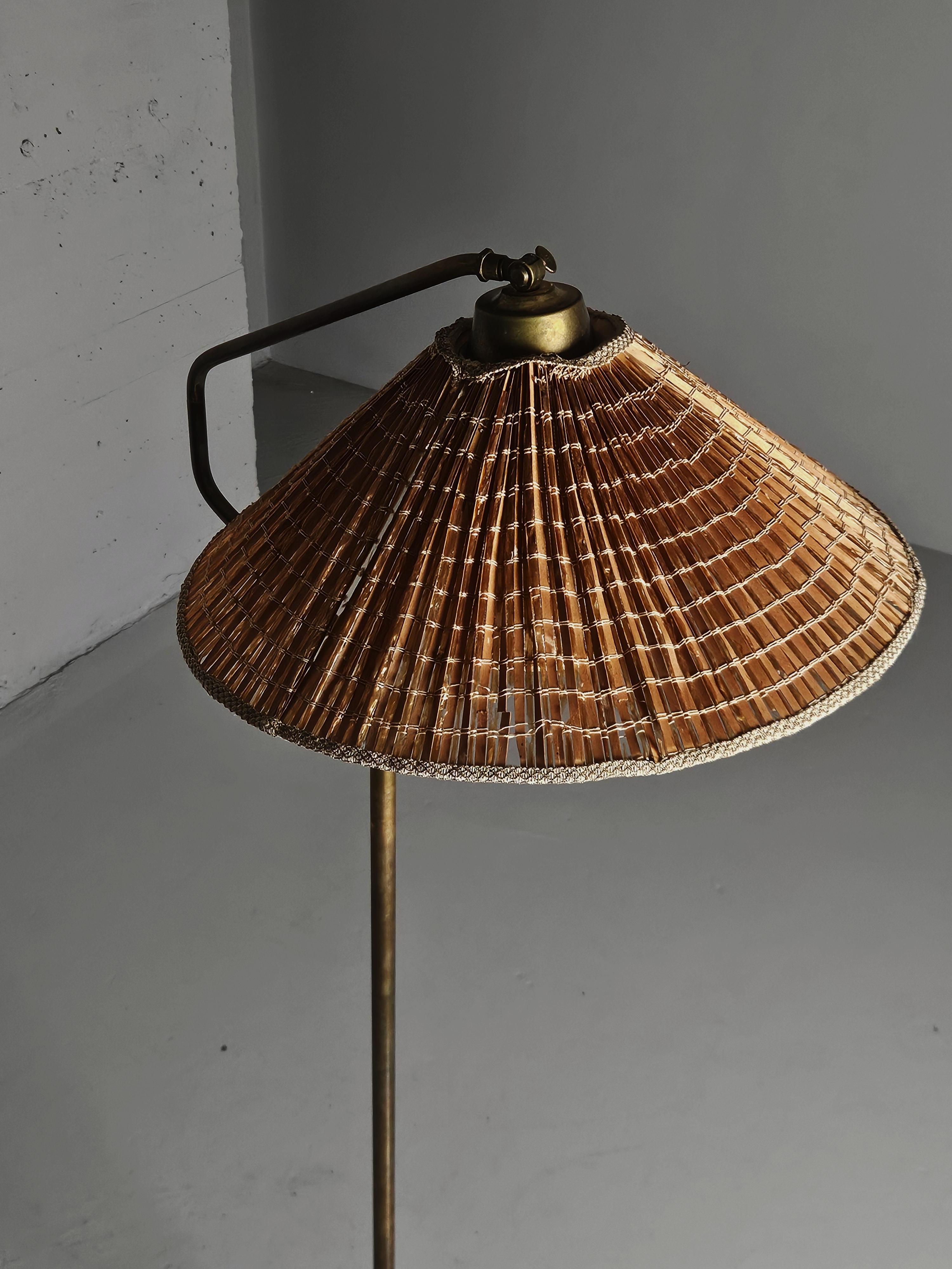 Scandinave moderne Lampadaire '30631' de Bertil Brisborg pour Nordiska Kompaniet, Suède, années 1940 en vente