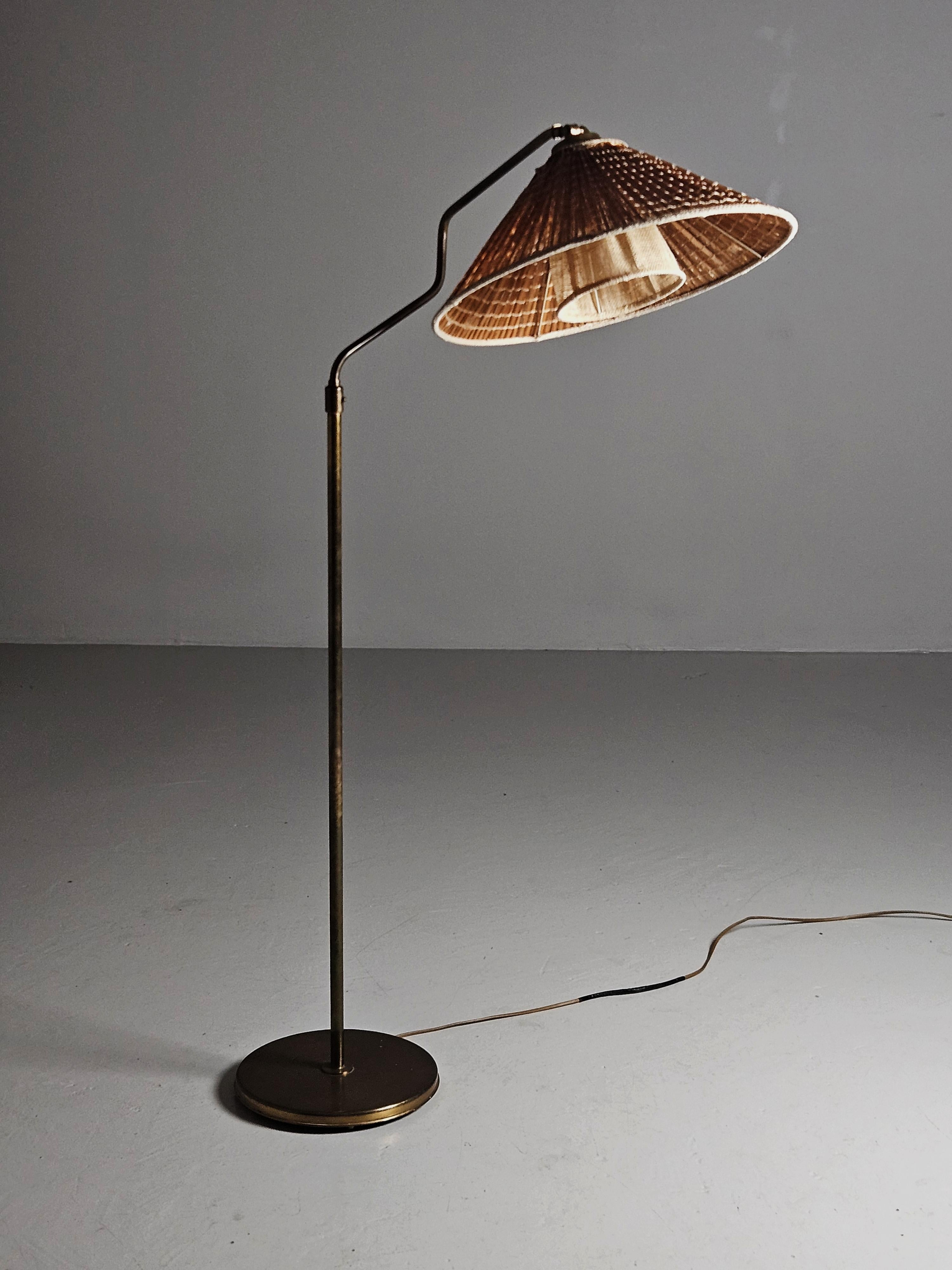 Suédois Lampadaire '30631' de Bertil Brisborg pour Nordiska Kompaniet, Suède, années 1940 en vente