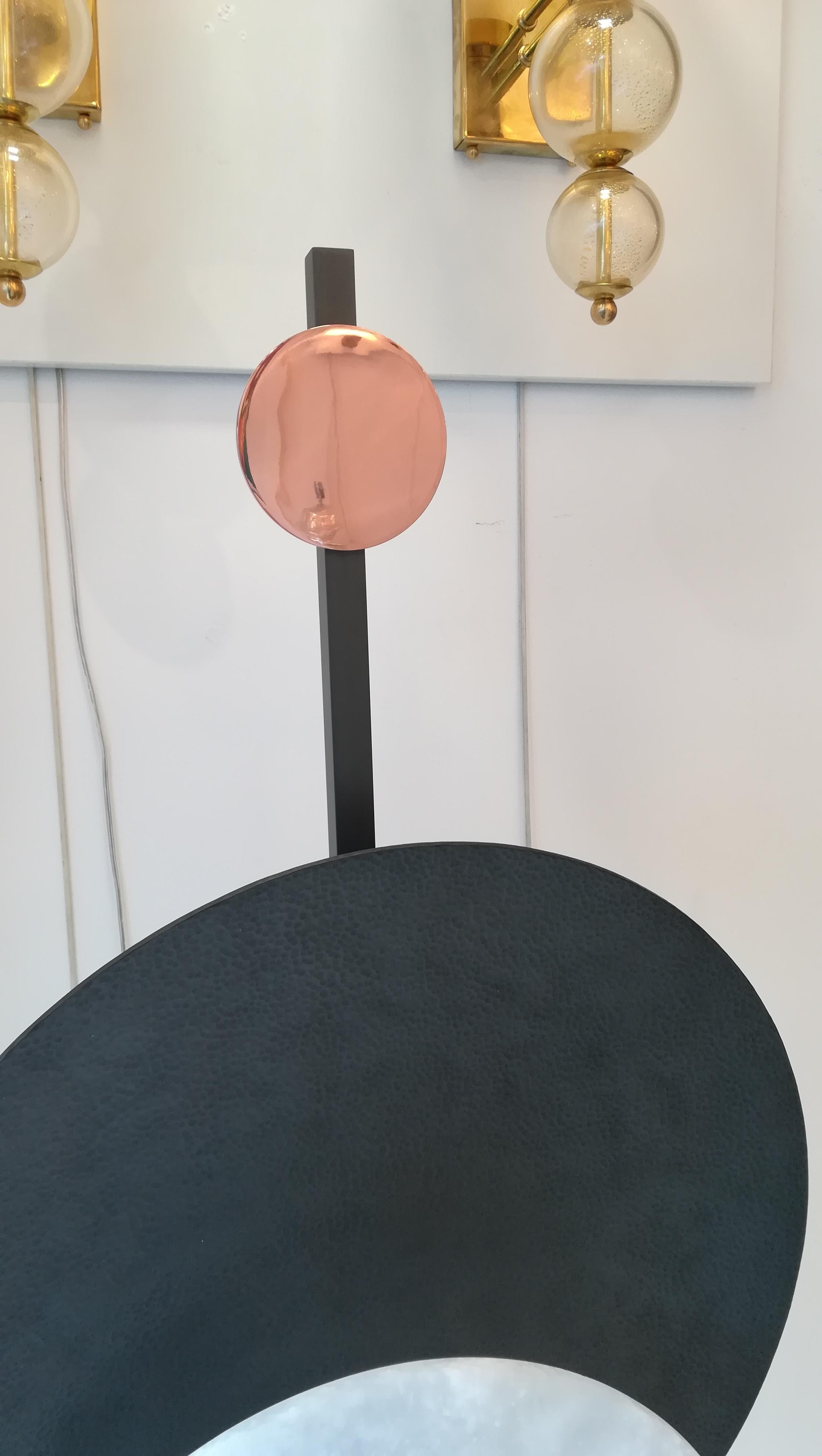 Floor Lamp, Alabaster, Copper and Metal 4