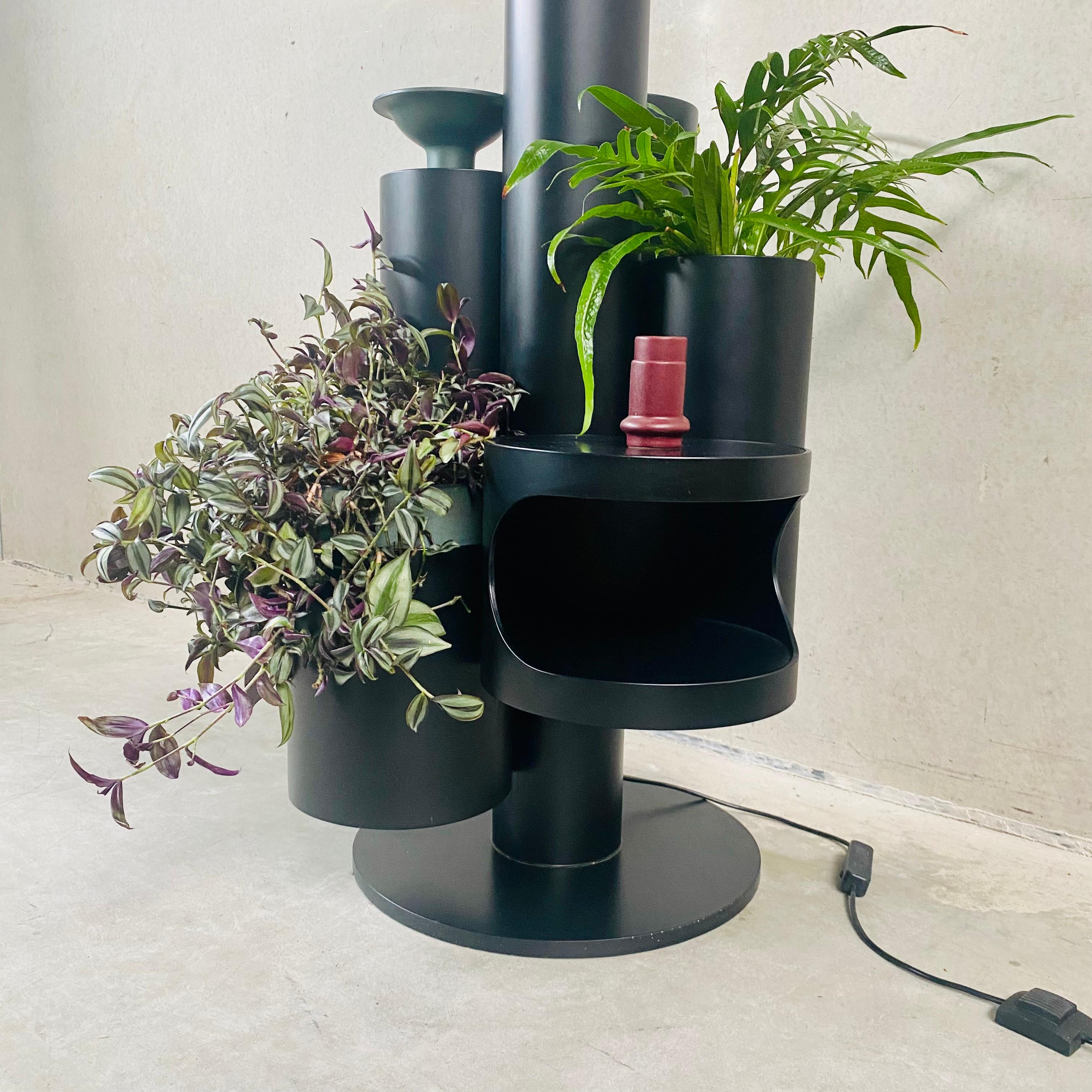 Floor lamp and plant stand 