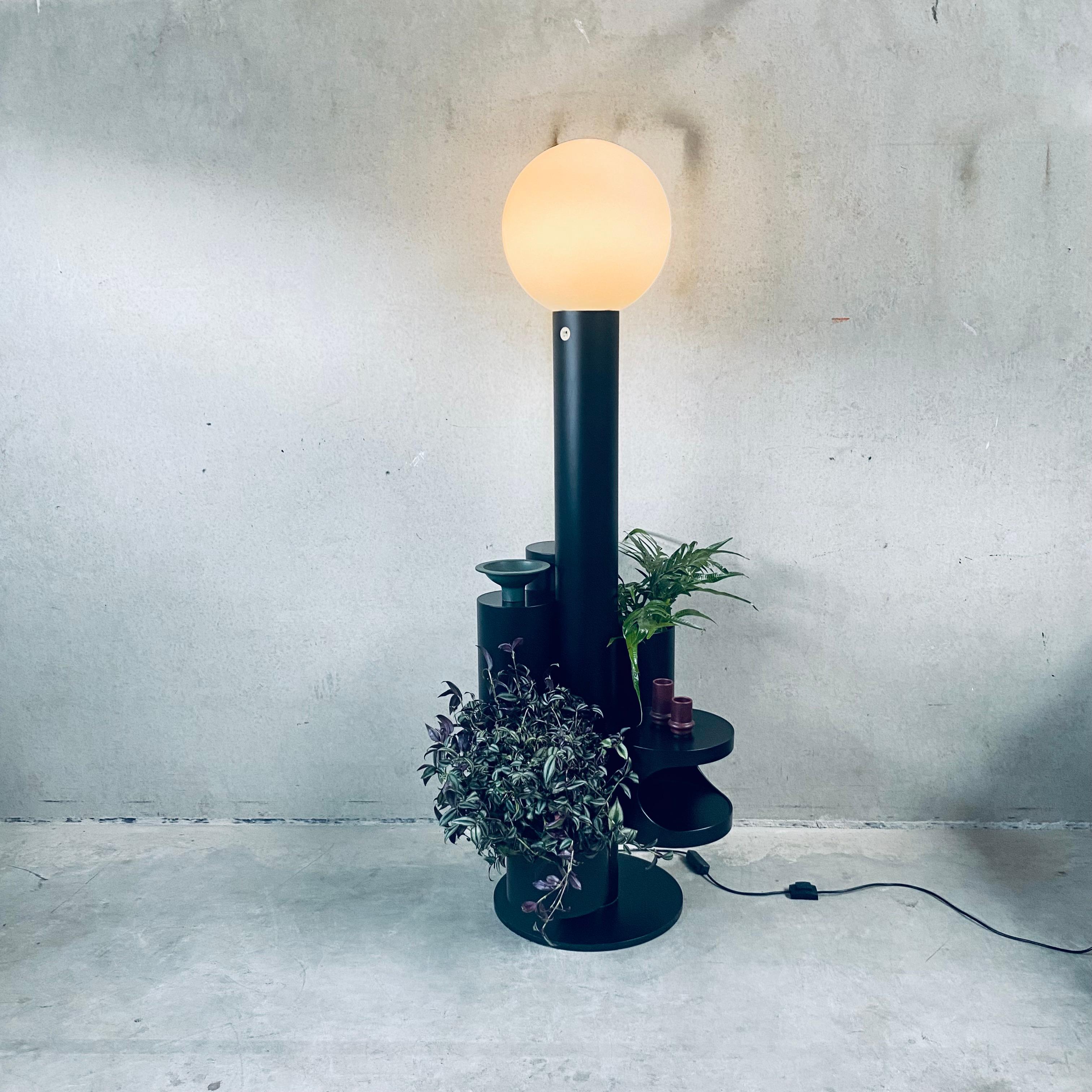 Floor lamp and plant stand 