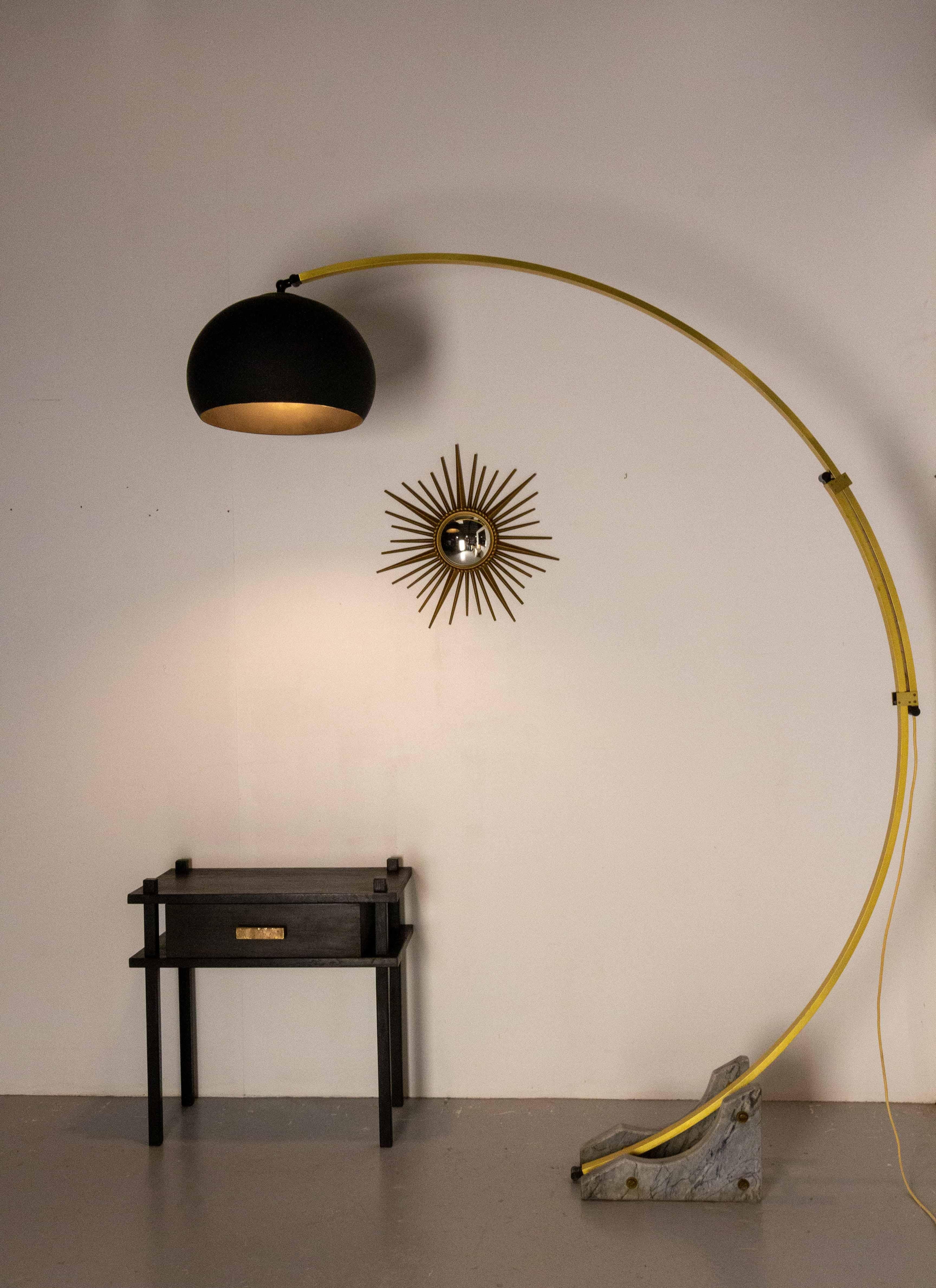 Floor Lamp Arc by Goffredo Reggiani, Italian Lampadaire, circa 1970 For Sale 1