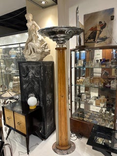 Floor Lamp Art Deco 1920, France, Material, Wood